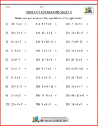 Each worksheet is randomly generated and thus unique. 5th Grade Math Worksheets Order Of Operations 4th Grade Math Worksheets Order Of Operations