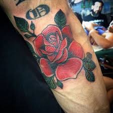 Elbow Rose Tattoo Aaron Casas Elbow Tattoos Rose Elbow Tattoo Rose Tattoos For Women