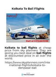 Kolkata To Bali Flights Piktochart Infographic Editor Bali Kolkata Cheap Flight Tickets