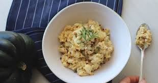 Recette De Risotto Vegetalien A La Courge Et Chou Fleur Zeste Recette Recette Risotto Recette Vegetarienne Recettes Minceur