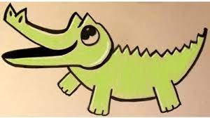 How To Draw Cartoon Baby Crocodiles And Alligators Easy Tutorial For Kids How To Draw Step By Step Drawing Tutorials