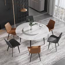 Rotary Sintered Stone Dining Table