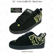 Black And Green Dc Shoes Dc Skate Shoes Monster Supercross Court Graffik Sx Black Lime Dc Skate Shoes Dc Shoes Shoes