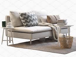 Two Seat Sofa 3d Model Ikea Sofa Sofa Ikea Soderhamn