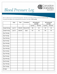 Blood Pressure Daily Log Sada Margarethaydon Com