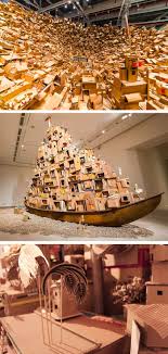 Massive Cardboard Installations By Isabel And Alfredo Aquizilan Investigate Migration And Community Sculpture Installation Complex Art Contemporary Modern Art