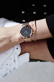 Black And Gold Watch Womens The Tribeca Black Rose Gold Rose Gold Watches Women Black Rose Womens Watches