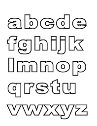 Each letter will be drawn and painted with a suitable object. Learning Alphabet Printables For Kindergarten Small Alphabet Letters Lettering Alphabet Abc Coloring Pages