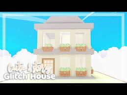 The futuristic house is a house that has five rooms; Cute 2 Story Glitch House Speedbuild Adopt Me Speedbuild Youtube In 2021 Galaxy Wallpaper Unique House Design Cool House Designs