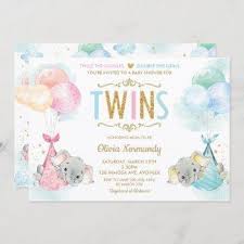 5 out of 5 stars. Twin Baby Shower Invitations Mother Owl