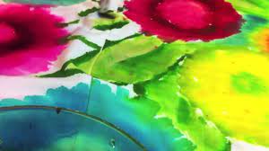 You would not want to use the brush with the paint medium for dipping in your paints. Diy Tie Dye Watercolor Flowers Tutorial Youtube