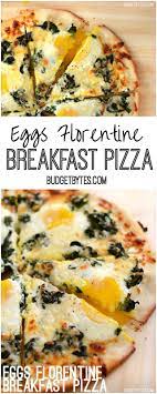 Eggs Florentine Breakfast Pizza Recipe Budget Bytes Recipe Breakfast Pizza Recipe Breakfast Pizza Brunch Recipes