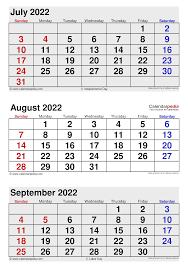 August 2022 Calendar Templates For Word Excel And Pdf