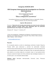 Twitter no oficial de coquimbo unido, dedicado a informar de lo que acontece en el cuadro filibustero. Pdf Seleccion De Mercados Demandantes De Comercio Justo Utilizando Analytic Hierarchy Process Ahp Como Alternativa Para Los Productos Agroalimentarios De La Region De Coquimbo Chile