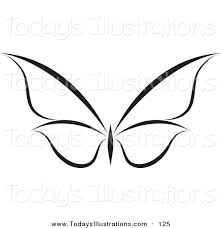 Black And White Simple Simple Floral Design Butterfly Clipart Clipart Of A Black And White Flying Butterfly Logo With Wings Expanded Butterfly Outline Butterfly Tattoo White Butterfly Tattoo