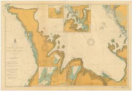 Lake Huron East End Georgian Bay Historical Map 1904