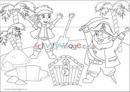 Welcome to the largest and best collection of colouring pages for kids on the net! Pirates Scene Colouring Page