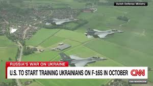 U.S. to start training Ukrainian pilots on F-16 fighter jets in October