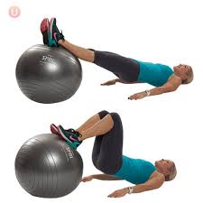 This stability ball workout will challenge your balance and force you to use your mind to focus and get through each exercise. How To Do Stability Ball Hamstring Roll In