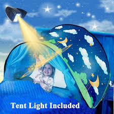 Kids Dream Bed Tents With Light Storage Pocket Children Boy Girls Night Sleeping Foldable Pop Up Mattress Tent Playhouse Unicorn Mosquito Net Aliexpress