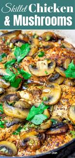 Easy Chicken And Mushroom Recipe Chicken And Mushroom Recipe Healthy Mushroom Recipes Healthy Mushroom Recipes