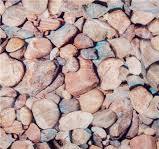 Tela piedras rojizas rocas algodón impresión digital EE. UU ...
