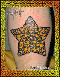 Celtic Nautical Star Tattoo Design Luckyfish Art