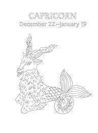 Color online with this game to color horoscope coloring pages and you will be able to share and to create your own gallery online. Capricorn Your Cosmic Coloring Book 24 Astrological Designs For Your Zodiac Sign Woods Mecca Amazon De Bucher
