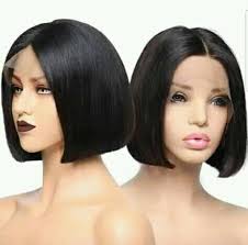 Human hair bob straight 8inches; plus lace closure = N10,000 delivery fee  is 1,000 WhatsApp number: 09035046817. we sell only human hairs and human  hair blended.