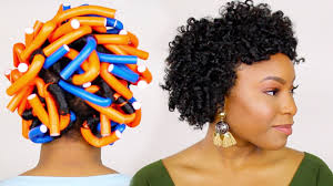 These smaller rods will usually produce tighter. How To Flexi Rod Set On Short Medium Natural Hair Tutorial Type 4 Natural Hair Youtube