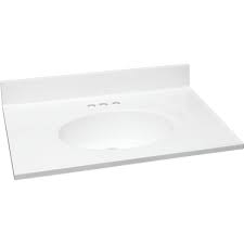 31 inch bathroom vanity top with sink. Modular Vanity Tops 31 X 19 Solid White Cultured Marble Vanity Top And Bowl Hd Supply