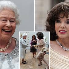 Age 87) is the english actress who played edith keeler star trek: Queen Elizabeth Ii Joan Collins Sie Trennen Nur Sieben Jahre Bunte De