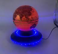 360 Rotating Magnetic Suspension Floating Desk World Globe Lamp Light for  Office Desktop