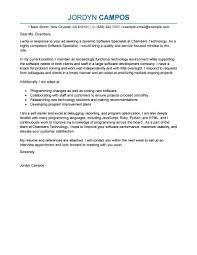 These tips from it career coaches and insiders will make your cover letter stand out. Best Software Specialist Cover Letter Examples Livecareer