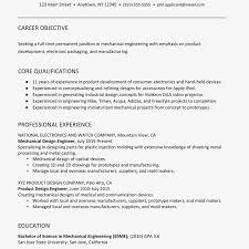 Sample Resume For A Mechanical Engineer