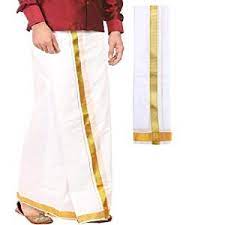 Dhoti merupakan pakaian tradisional bagi kaum lelaki india. Pakaian Tradisional India