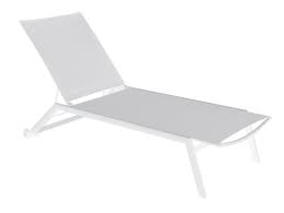 Zita Outdoor Modern Deckchair White Modern Outdoor Modern Outdoor Seating Deck Chairs