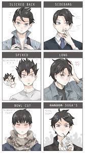 Senpai's data — The hairstyle meme kageyama's version.