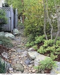 Trockener Strom Hat Doppelte Aufgabe Feines Gartnern Garten Gestalten Backyard Landscaping Sloped Garden Landscaping With Rocks