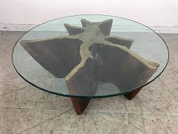 Standard coffee tables are 18″ tall with top sizes of 24″ x 48″, 36″ x 48″, 36″ x 36″, 48″ x 48″. Unusual Organic Cyprus Root And Glass Coffee Table For Sale At 1stdibs