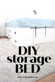 It is an easy and inexpensive diy and also a home decorating id. Diy Storage Bed With Drawers Almost For Free Mimzy Company