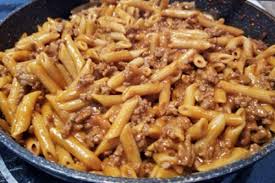 Recette Pennes Au Boeuf Hache Et Creme De Tomates Recipes Confort Food Healthy Pastas
