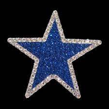 Dallas Cowboys Star Rhinestone Glitter Window Sticker Decal Dallas Cowboys Star Rhinestone Sticker Glitter Car