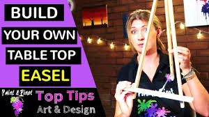 Simple diy do it yourself easel project. Build Your Own Table Top Easel On A Budget Youtube