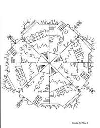 If your child loves interacting. Kaleidoscope Coloring Pages Doodle Art Alley