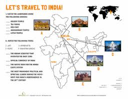 India Landmarks India For Kids Social Studies Worksheets Social Studies Middle School