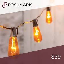 Orange Edison Light Strand 10 Ct Halloween Fall D Edison Light Bulbs Edison Lighting Edison Bulb