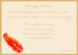 Orange Feather Feather Magic Feather Symbolism Feather Meaning