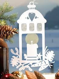 Winterlandschaft fürs fenster in der weihnachtsseite für kinder im. Bastelideen Fensterbilder Zu Weihnachten