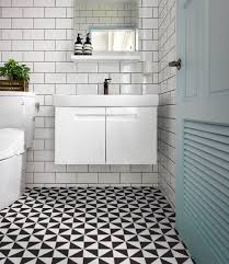 Black And White Geometric Bathroom Tiles 4 Windmill Pattern Black White Matte Geometric Tiles Bathroom Black And White Bathroom Floor White Bathroom Tiles